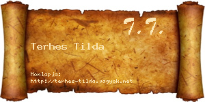 Terhes Tilda névjegykártya